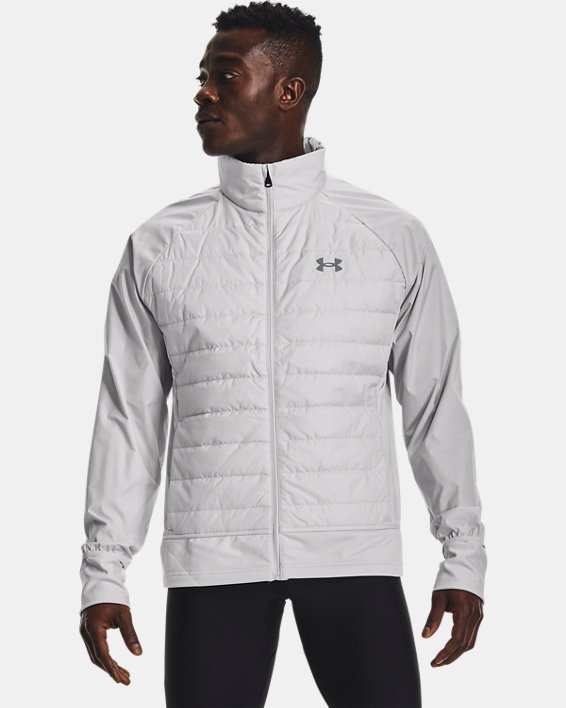 Men's UA Storm Run Insulate Hybrid Jacket, Gray, pdpMainDesktop image number 1